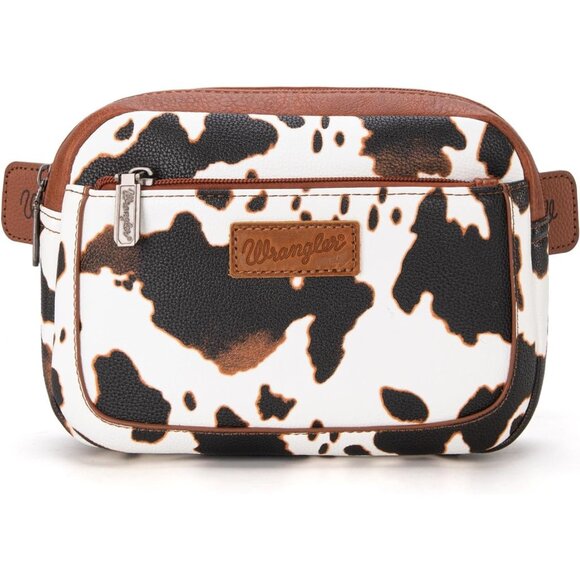Waist Pack for Women Cow Print Brown - Picture 1 of 7